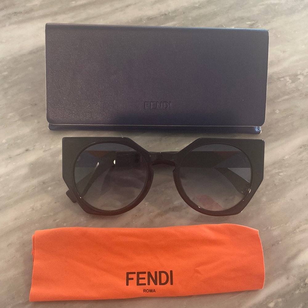 Fendi dark blue sunglasses